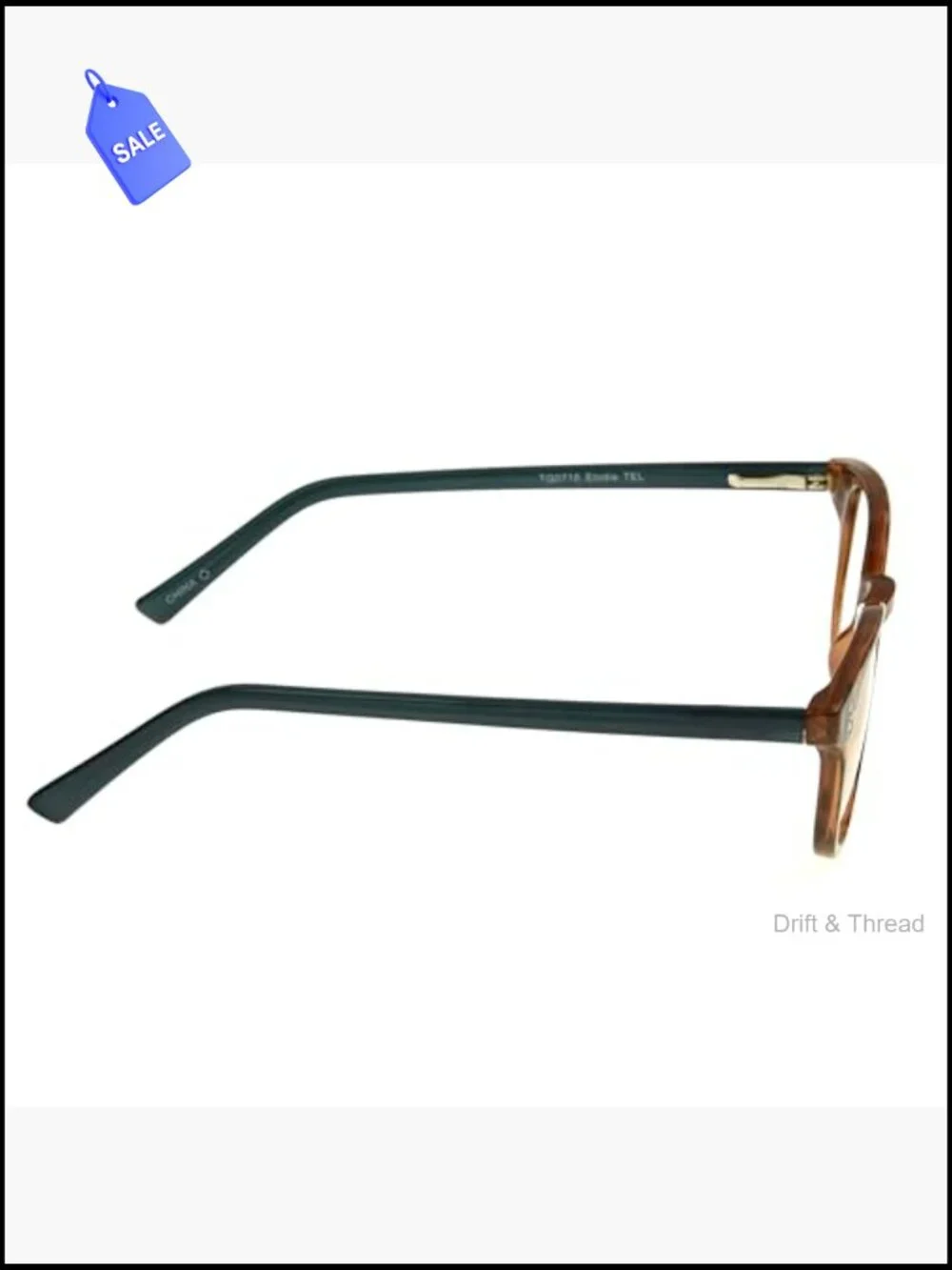 Round Reading Glasses with Spring Hinge - Tortoise/Teal
